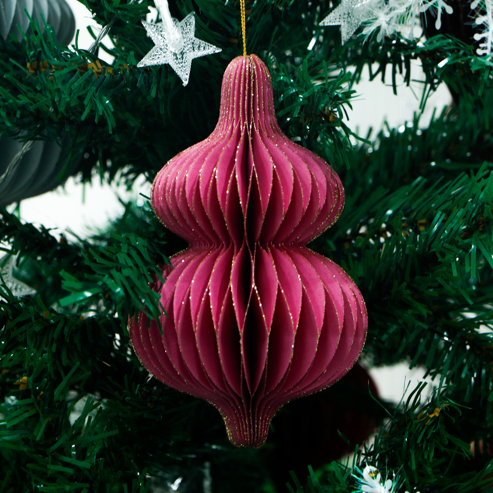 Gourd Shape Christmas Paper Honeycomb Ornaments-05.jpg